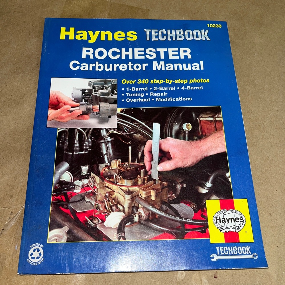 Haynes Techbook Rochester‎ Carburetor Repair Manual 10230 Barrel Mods